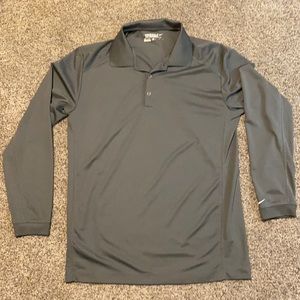 Gray Nike long sleeve Tour Performance golf shirt. Size medium.